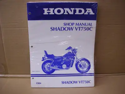 New never opened Honda shop/service manual for 1984 VT 750 C Shadow would be usefull on other years...