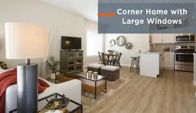 "Spirit" 2 Bedroom + 1 Bathroom Corner Townhome Enjoy bright, open-concept floorplans, filled with t...