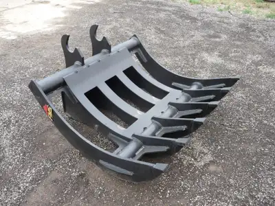 Arrow-West Equipment Ltd NEW FMS 54" EXCAVATOR BRUSH RAKE WITH QUICK ATTACH TO FIT SERIES 120 MACHIN...