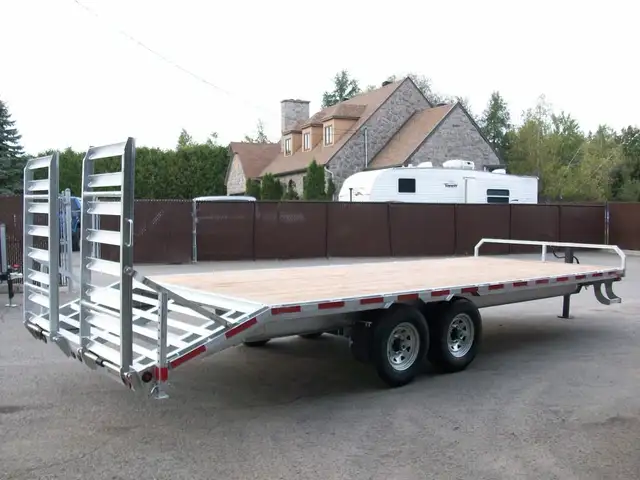 2025 K-Trail DECK OVER 8'.6in. X 23' 2X 7000LB RAMPE VTT MOTO TR in Cargo & Utility Trailers in Laval / North Shore - Image 10