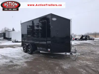 LEGACY SERIES ALL ALUMINUM FRAME 7' X 14' TANDEM AXLE CARGO W/ BARN DOORS AND POLYCORE PANEL UPGRADE...