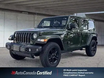 Conquer any terrain with this 2023 Jeep Wrangler Sahara Altitude, a fresh trade-in boasting a striki...