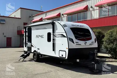 The 2026 Venture RV Sonic Lite 169VRK is a compact trailer loaded with modern features and amenities...