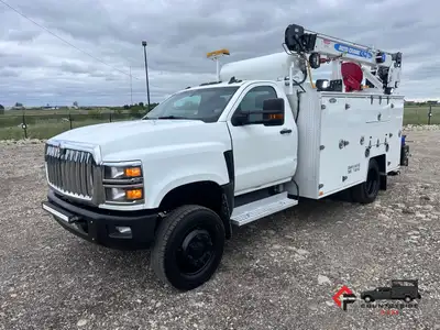 Countryside Fleet 2019 International CV515 Regular Cab 4x4 Service Truck + 6.6L Duramax Diesel Engin...