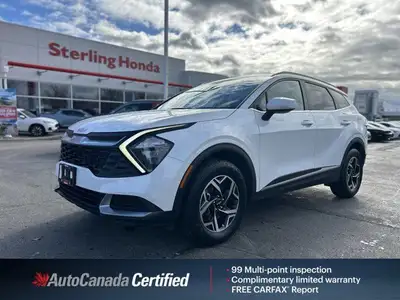 Awarded an IIHS Top Safety Pick, the 2023 Kia Sportage LX in striking Snow White Pearl ensures peace...