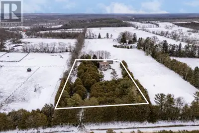 Tranquil Log Home Retreat on 2 Private Acres in the Heart of West Grey. Tucked back from the road be...