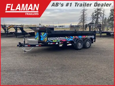 Limited Time $500 Rebate! 2026 SOUTHLAND SL714-14K DUMP TRAILER - 14' Limited Edition Graffiti Graph...