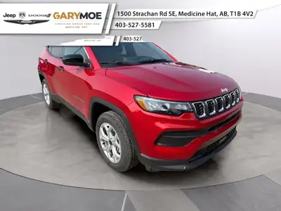 The 2025 Jeep Compass Sport 4x4 in vibrant red is built for the ultimate driving experience with its...