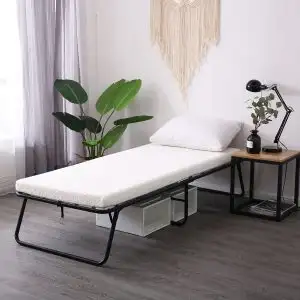NEW GUEST BED COT FOLD OUT BED & MATTRESS 3242828, View more
