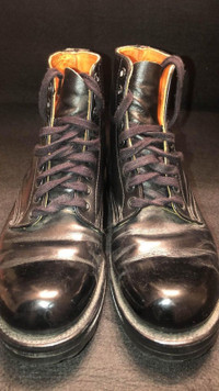 Vintage Size 8 Men’s leather ankle military police boots