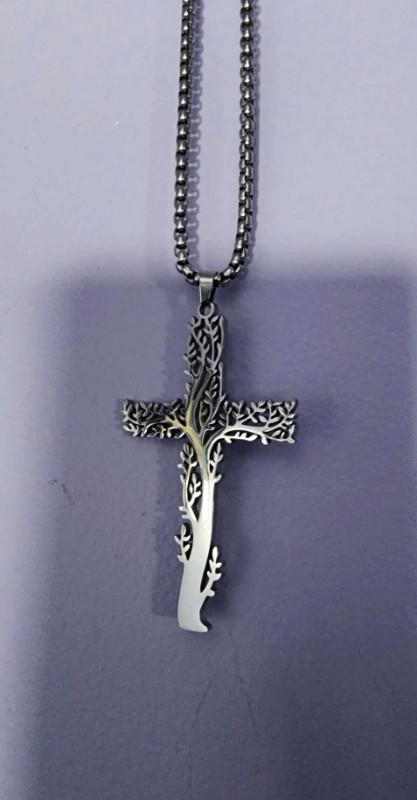 2" Pendant, on 24" chain, Solid Stainless Steel pendant & chain, in Jewellery & Watches in Pembroke