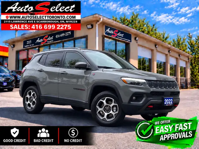 2022 Jeep Compass Trailhawk Elite - 4x4 - Apple Carplay - Lea...