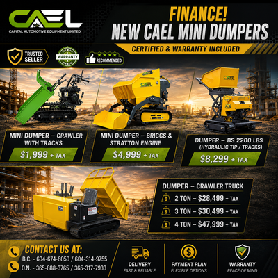 Move materials faster and safer with Capital Auto Equipment's CAEL Mini Dumpers, designed for constr...