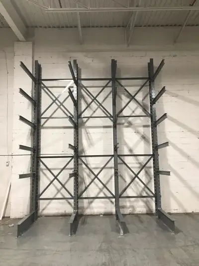We have a large stock of warehouse pallet rack and structural cantilever racks for sale. Many sizes...
