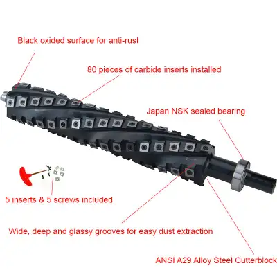 15 inch spiral helical cutterhead for planers and jointer, View more