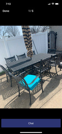 Patio table and chairs