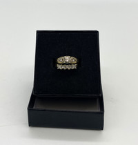 14KT Yellow & White Gold Diamond Ring w Appraisal $875