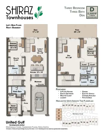 WOW!! END UNIT with 3 bedrooms, 3 bathrooms, rec room, developed basement, 2320 sq. ft. + garage SHI...