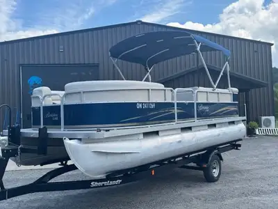 NEW ARRIVAL! 2010 20' BERKSHIRE PONTOON 50HP MERCURY 4-STROKE EFI BIGFOOT HEAVY DUTY HIGH TORQUE GEA...