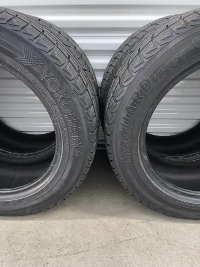 Set4: 235/55R17 99T Yokohama Ice Guard iG52c. FIRM $100: Four Used Winter Tires. FIRM Tires Tread De...