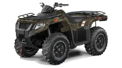 PERFORMANCE THAT PACKS A PUNCH Alterra 450 Limited CAMO Double A-Arm Front and Rear Suspension On-th...