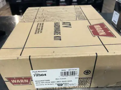 72504 WARN PLOW MOUNT KIT FOR 2006-2012 CAN-AM ATV G1 CHASSIS PART# 72504 FITS CAN-AM G1 400/500/650...