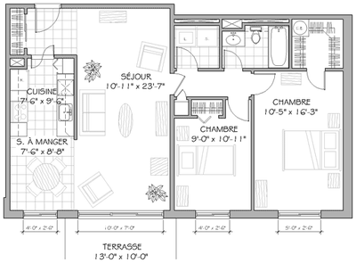 4 1/2 à louer Adresse : 5353, 5e Avenue Ouest #3, Charlesbourg Prix : 1 280 $/mois Superficie : 870...