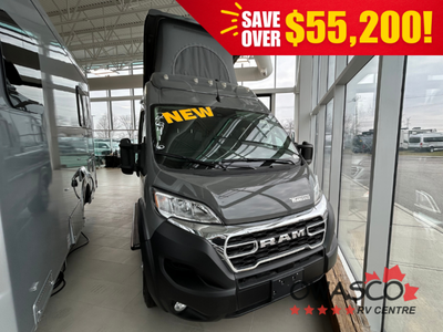 Ex-Rental Winnebago Solis Class B gas motorhome 59P highlights: Removable Pedestal Table Wet Bath Be...