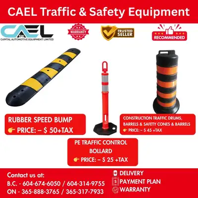 Finance! New Traffic & Safety Equipment Reliable Solutions for Traffic Control and Site Safety 25 Ca...