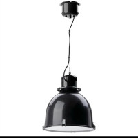 Ikea SVARTNORA Ceiling Pendant Lamp Black 15" 704.519.04