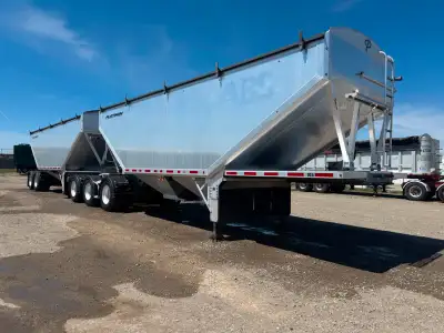 2024 Platinum alum Super B hopper trains, air ride, alum wheels, roll tarps, extra light package, ho...