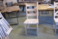 New, Rustic Ladder Back Chairs,  By Provenance Harvest Tables