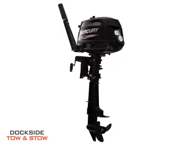 The Mercury 6 MH 4S is a compact and lightweight 6 horsepower outboard motor designed for small boat...