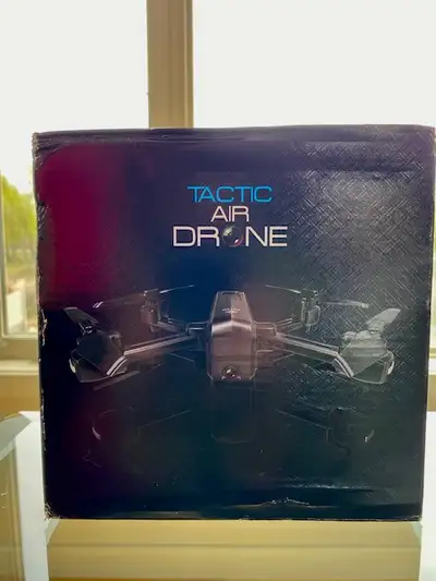 New in box, never used. Tactic Air Drone w/ 4K + 480P dual wifi camera. Paid $299 + tax. SF, PF, IF...