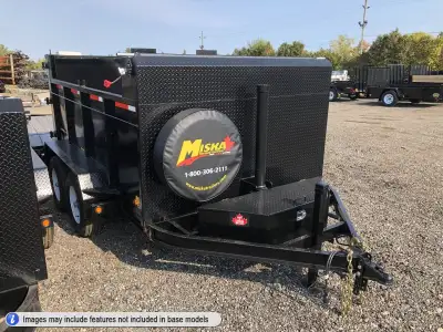 Miska Roofing Contractor Heavy Duty Dump Trailers - Made in Canada 5 Ton Roofing Dump Trailer - Just...