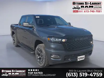 Ram 1500 Black Express Crew Cab 4x4 Engine: 3.6L Pentastar Vvt V6 W/Etorque, Transmission: 8-Speed A...