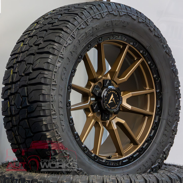 5 & 6 BOLT - MATTE BRONZE w/BLACK LIP rims! ONLY $1390/set! in Tires & Rims in Calgary