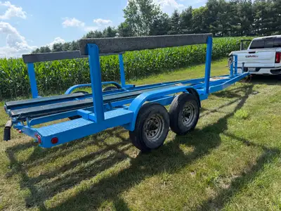 Tandem axle boat trailer 14000lb had 30' boat on it ...