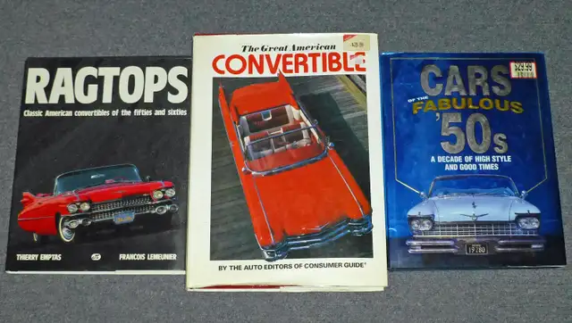 Automobile Car Books Classic Cars 50's 60's Convertibles Ragtops628643630195221229