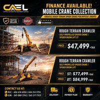 Finance ! New Mobile Crane Collection – Versatile Rough Terrain Whitehorse Yukon Preview