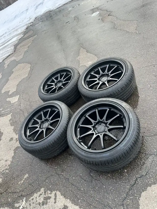 245/40/18 rays ce28 5x114.3 all season subaru wrx in Tires & Rims in Mississauga / Peel Region - Image 2