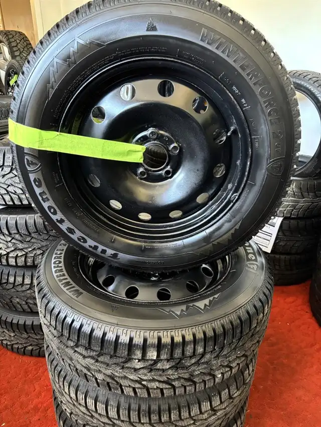 Mazda CX-5 225-65-17 FIRESTONE 8/32-11/32 ROUES ACIER NOIR 17 20 in Cars & Trucks in St-Georges-de-Beauce - Image 2