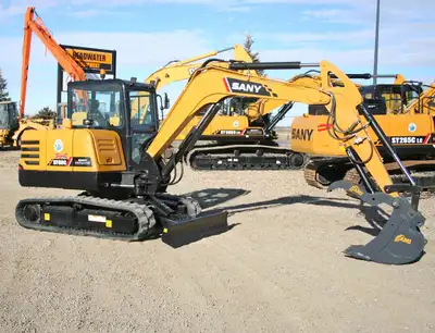 In stock and ready to go - call today! Details on the Sany SY60C Features Swing Away Boom Two set of...