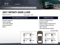 The 2021 INFINITI QX50 LUXE is a compelling compact luxury SUV that balances distinctive styling wit... (image 1)