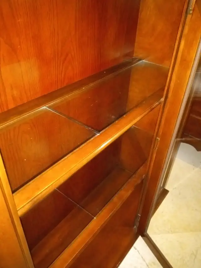 Solid Wood Armoire With Glass Cabinets63782627141505123