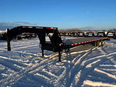 NEW 2026 SWS 8.5 x 36' Gooseneck Trailer Tandem Dual 2 x 10,000 lb Axles w/ Electric Brakes on Both...