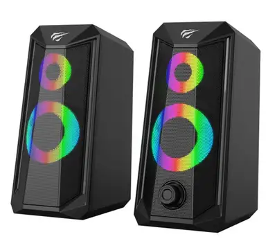 RGB light stereo computer speaker GAMENOTE, View more