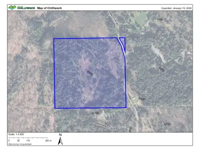 Scenic 40-acre parcel located in the Eastern Hillsides of Chilliwack, featuring approximately 5+ acr...