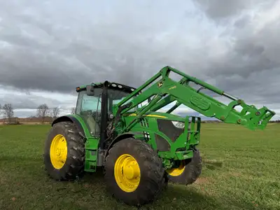 2013 John Deere 6140R Loader Tractor -H360 self leveling loader -third function -IVT transmission wi...