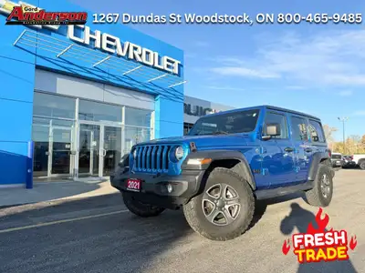 Fog Lamps, Rear Camera, Bluetooth! This 2021 Jeep Wrangler is fresh on our lot in Woodstock. No matt...
